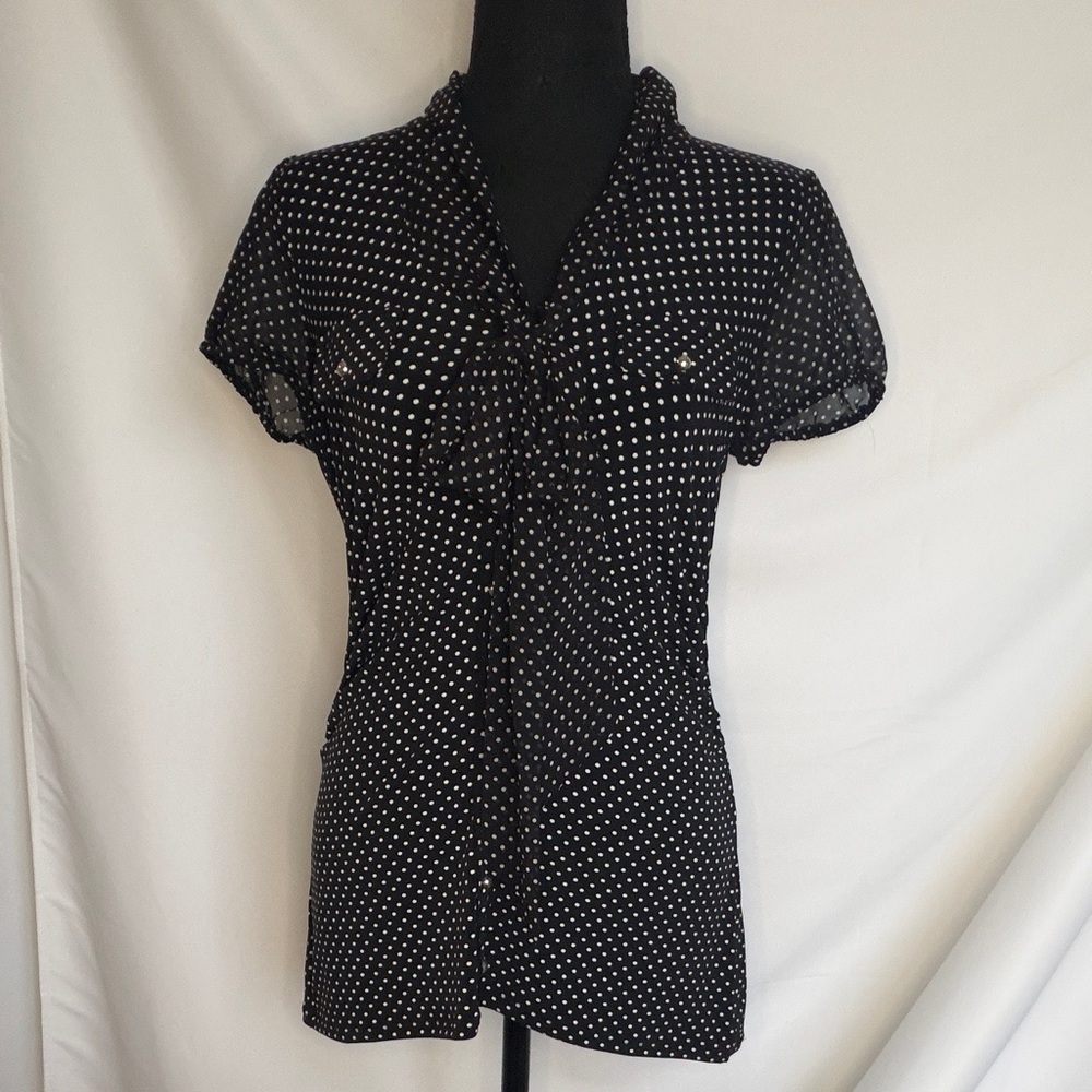 WHBM POLKA DOT BLOUSE